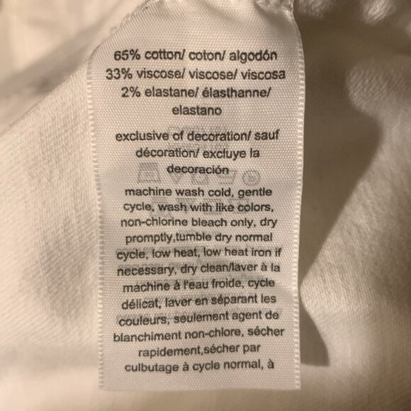 Tommy Hilfiger White Jean Jacket Cropped Design - Picture 9 of 10